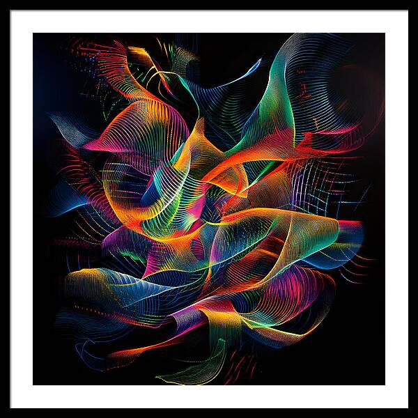 Vibrant Convergence - Framed Print