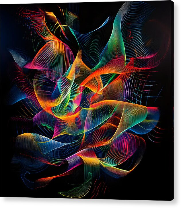 Vibrant Convergence - Acrylic Print