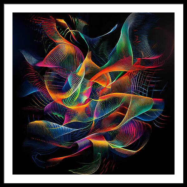 Vibrant Convergence - Framed Print