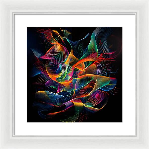 Vibrant Convergence - Framed Print