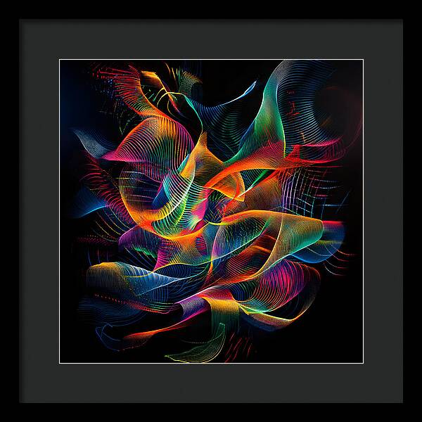 Vibrant Convergence - Framed Print