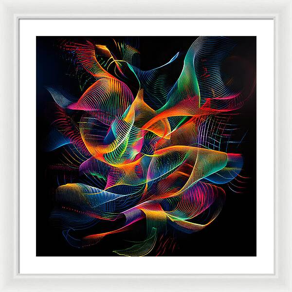 Vibrant Convergence - Framed Print