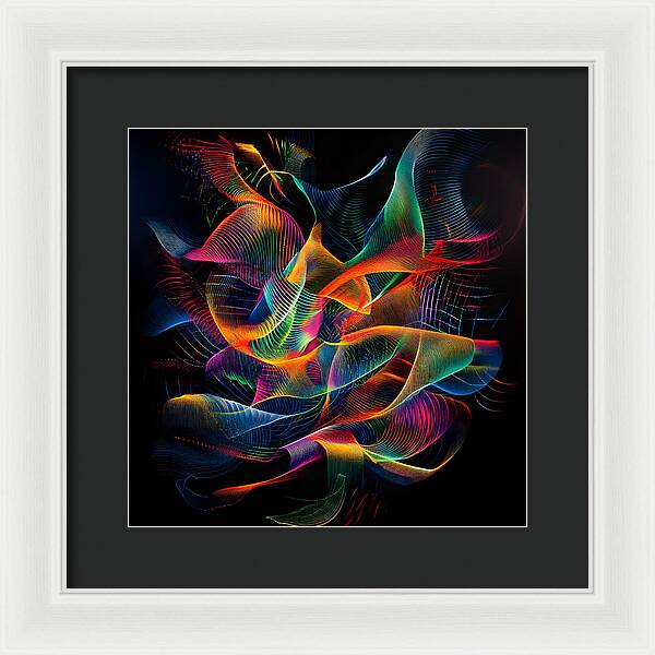 Vibrant Convergence - Framed Print