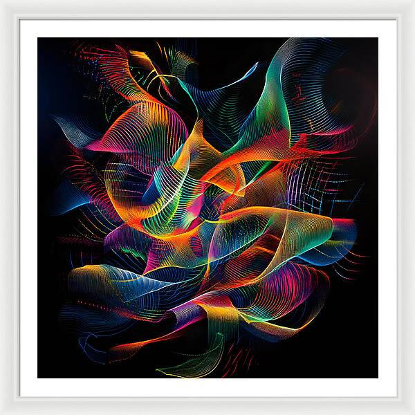 Vibrant Convergence - Framed Print