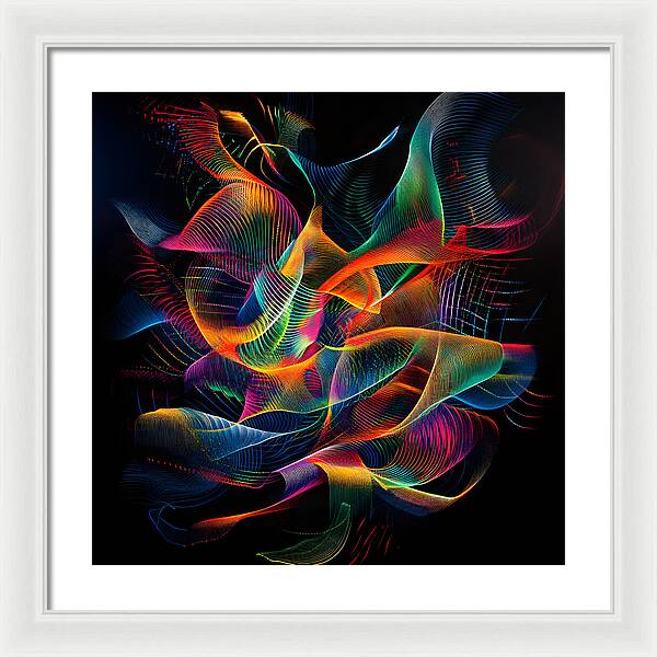 Vibrant Convergence - Framed Print