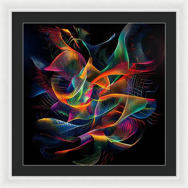 Vibrant Convergence - Framed Print