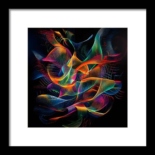 Vibrant Convergence - Framed Print