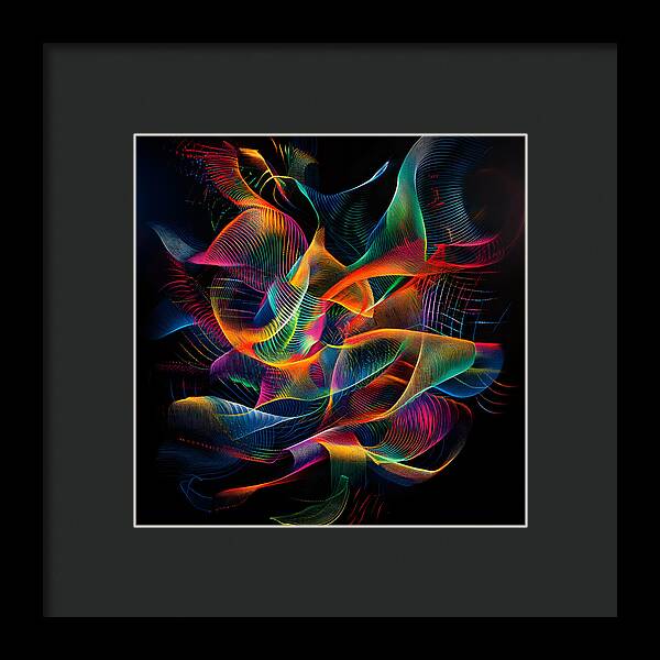 Vibrant Convergence - Framed Print