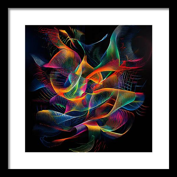 Vibrant Convergence - Framed Print