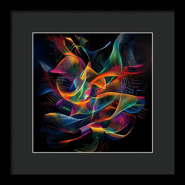 Vibrant Convergence - Framed Print