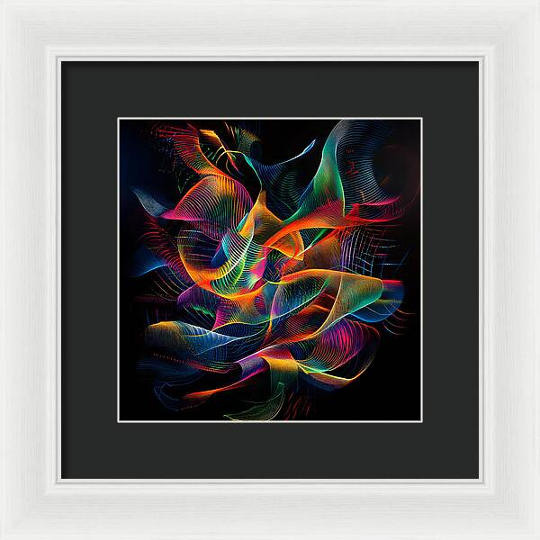 Vibrant Convergence - Framed Print