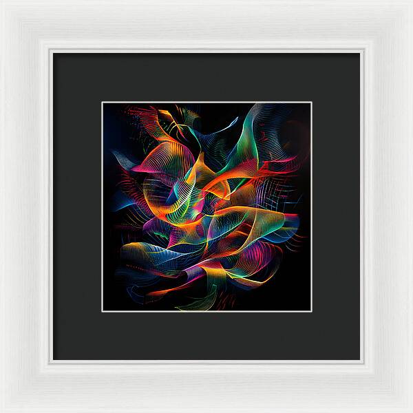 Vibrant Convergence - Framed Print