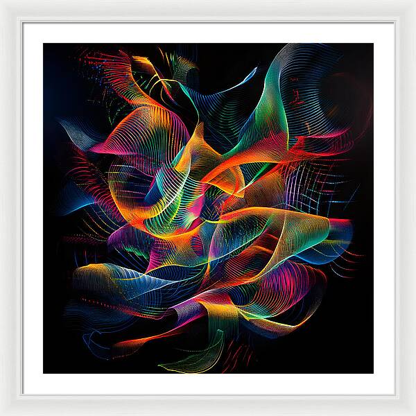 Vibrant Convergence - Framed Print