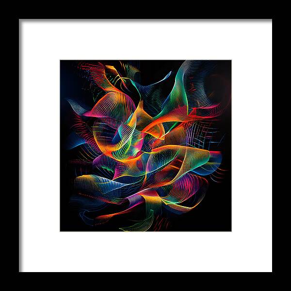 Vibrant Convergence - Framed Print