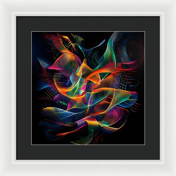 Vibrant Convergence - Framed Print