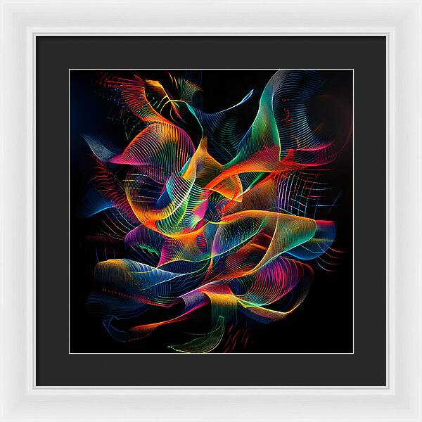 Vibrant Convergence - Framed Print