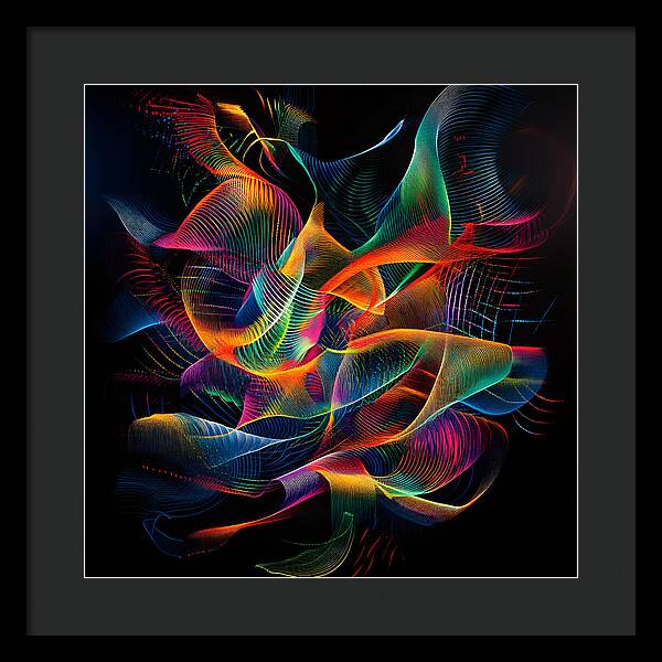 Vibrant Convergence - Framed Print