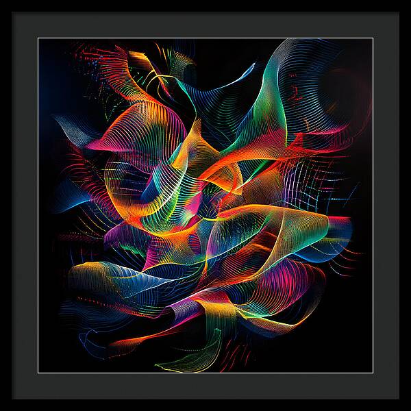 Vibrant Convergence - Framed Print