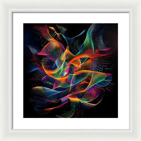 Vibrant Convergence - Framed Print