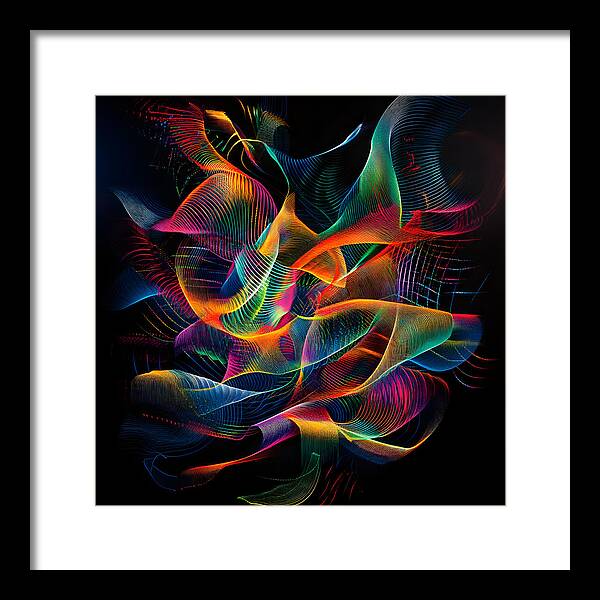 Vibrant Convergence - Framed Print