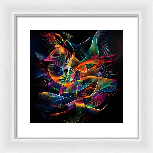 Vibrant Convergence - Framed Print