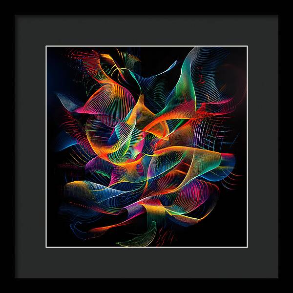 Vibrant Convergence - Framed Print