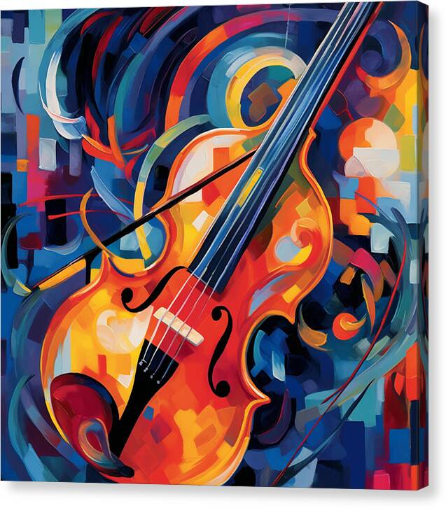 Vibrant Strings - Canvas Print