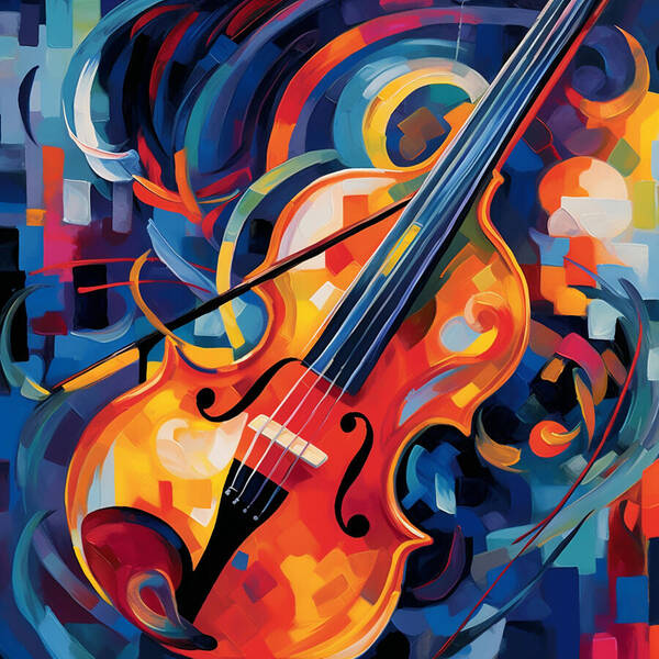 Vibrant Strings - Art Print