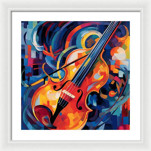 Vibrant Strings - Framed Print