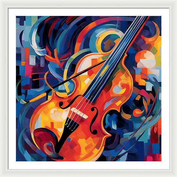 Vibrant Strings - Framed Print