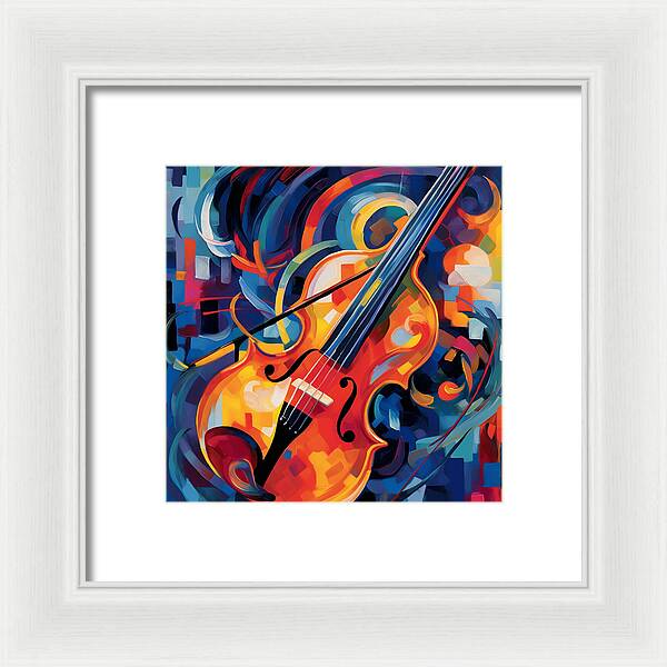 Vibrant Strings - Framed Print