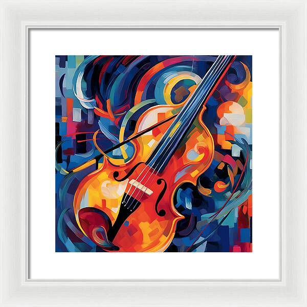 Vibrant Strings - Framed Print