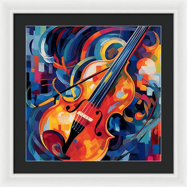 Vibrant Strings - Framed Print