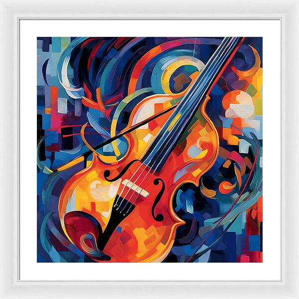 Vibrant Strings - Framed Print