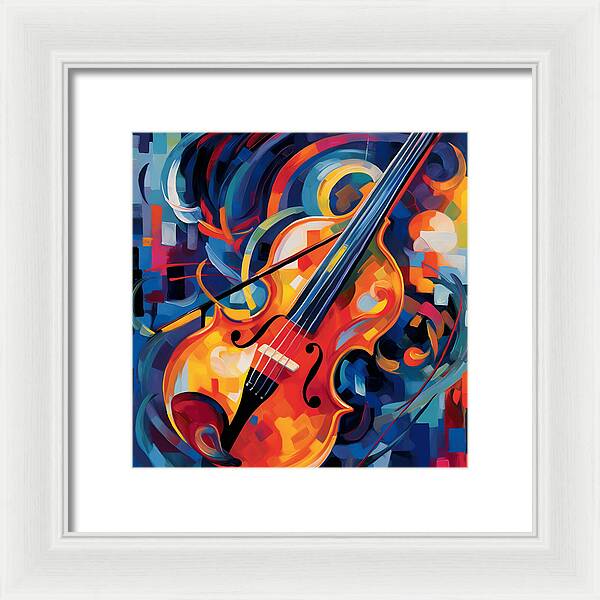 Vibrant Strings - Framed Print