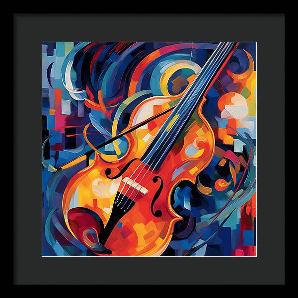 Vibrant Strings - Framed Print