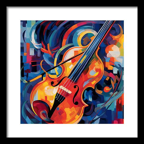 Vibrant Strings - Framed Print