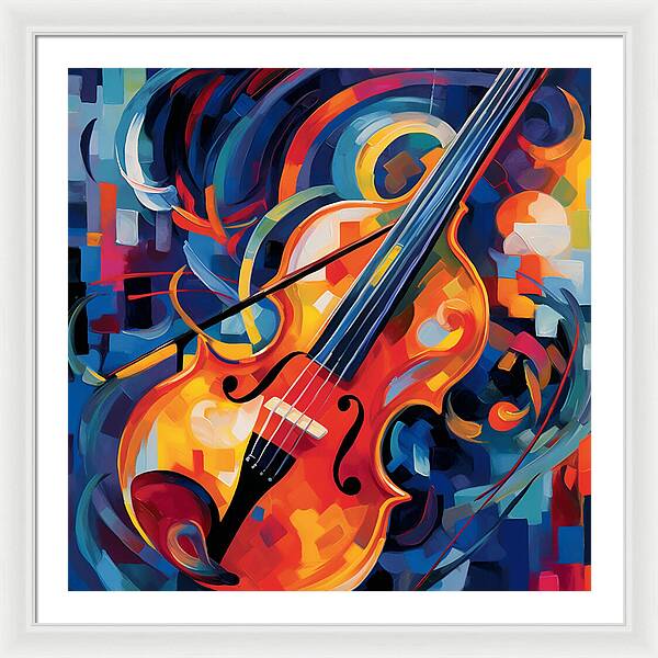 Vibrant Strings - Framed Print