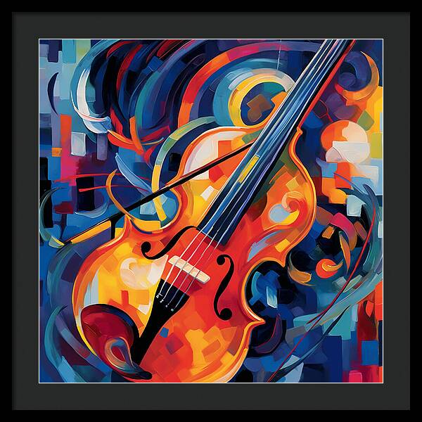 Vibrant Strings - Framed Print