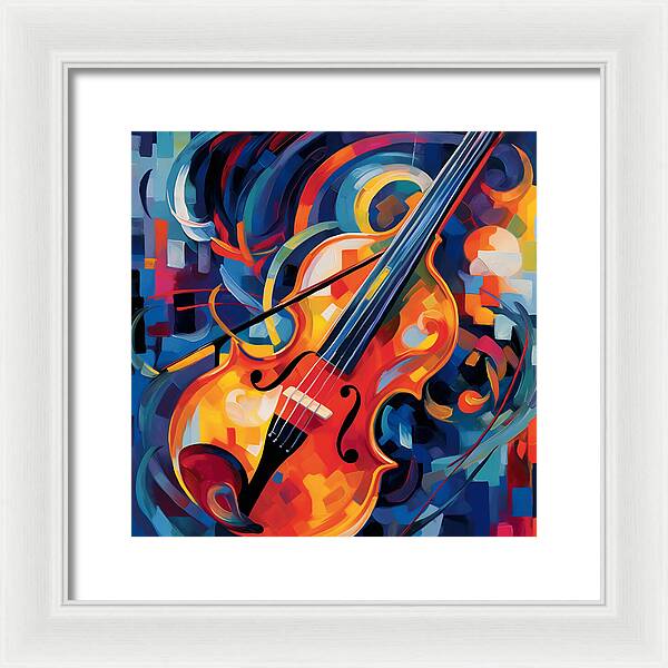 Vibrant Strings - Framed Print