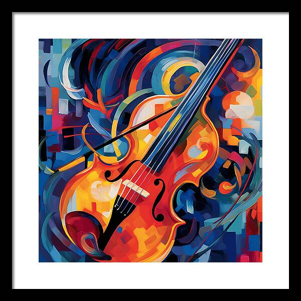 Vibrant Strings - Framed Print