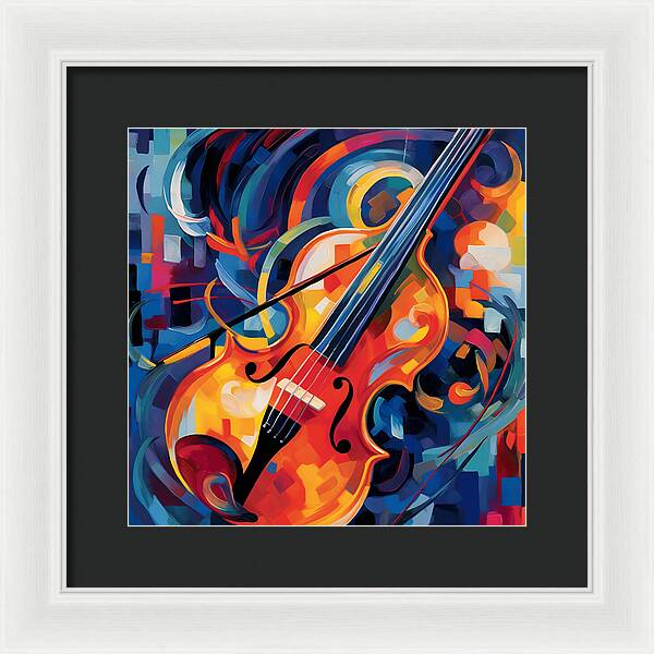 Vibrant Strings - Framed Print