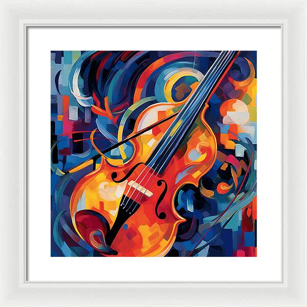 Vibrant Strings - Framed Print