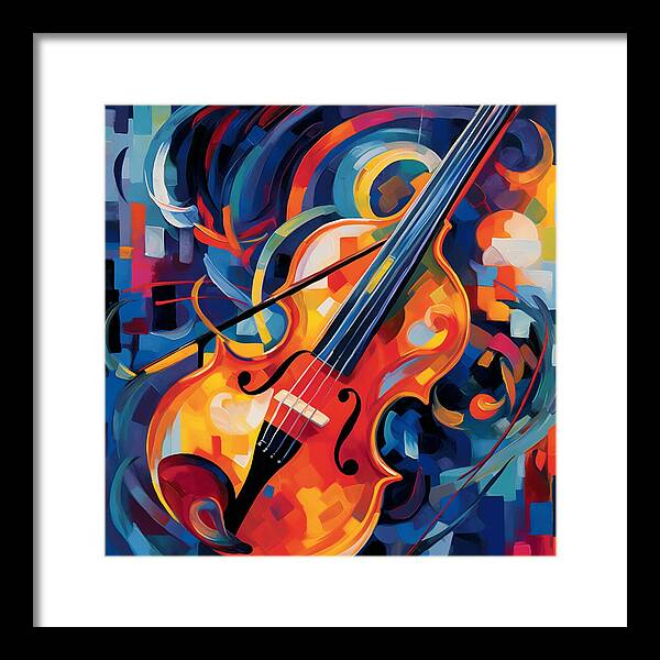 Vibrant Strings - Framed Print