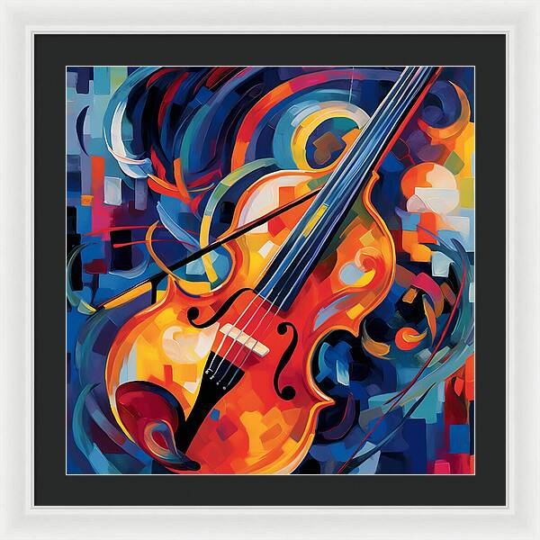 Vibrant Strings - Framed Print