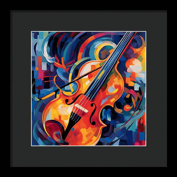 Vibrant Strings - Framed Print