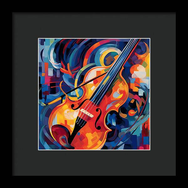 Vibrant Strings - Framed Print