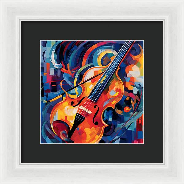 Vibrant Strings - Framed Print