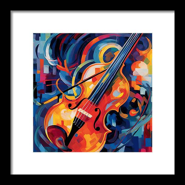 Vibrant Strings - Framed Print