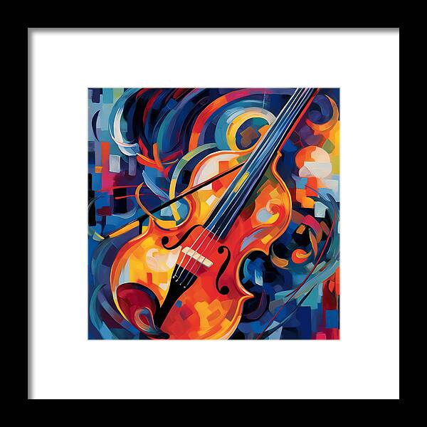 Vibrant Strings - Framed Print